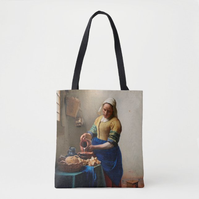 Milkmaid av Vermeer Tygkasse (Framsida)