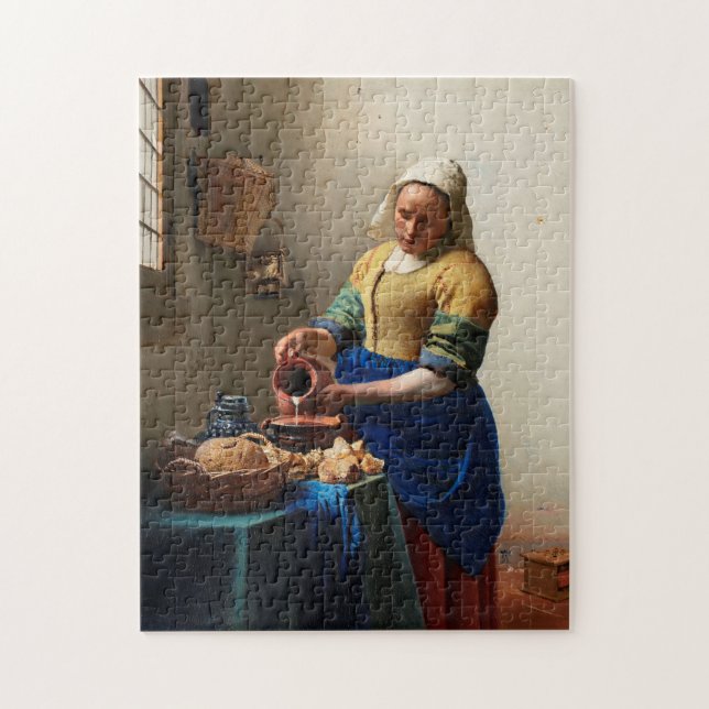 Milkmaid/Köksmöss - Johannes Vermeer Pussel (Vertikal)