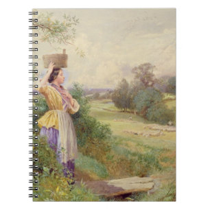 Milkmaiden, 1860 anteckningsbok med spiral