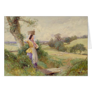 Milkmaiden, 1860 hälsningskort
