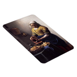 Milkmaiden av Johannes Vermeer Magnet