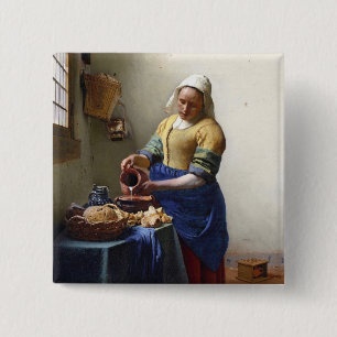 Milkmaiden, c.1658-60 (olja på kanfas) knapp