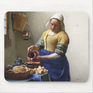 Milkmaiden, c.1658-60 (olja på kanfas) musmatta