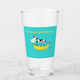 Milkshake glass- Cow- Banana Milkshake Glaskopp