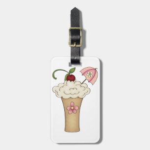 Milkshake med ett paraply Bagagebrickor