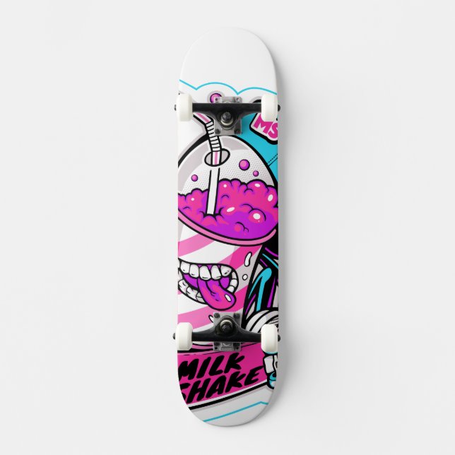 Milkshake Mini Skateboard Bräda 18,5 Cm (Framsida)