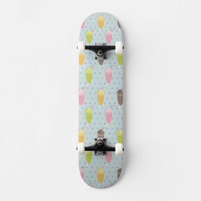 Milkshakemönster Old School Skateboard Bräda 21,6 Cm (Framsida)