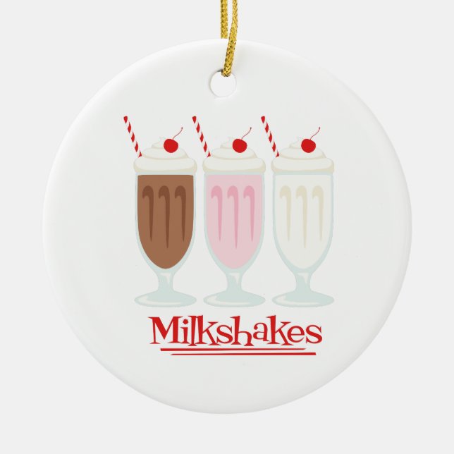 Milkshakes Julgransprydnad Keramik (Framsidan)