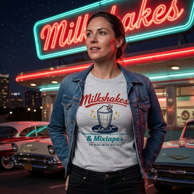 Milkshakes & Mixtapes T Shirt (Skapare uppladdad)