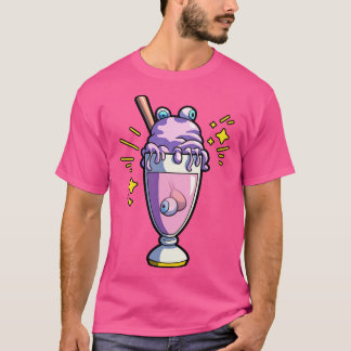 Milkskaky och Monster Ögon Pastel Goth Aesthetic F T Shirt