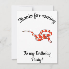 Milksnake Lycklig B-day Tack Kort