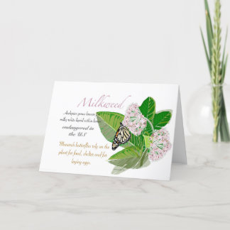 Milkweed Blank Card Tack Kort