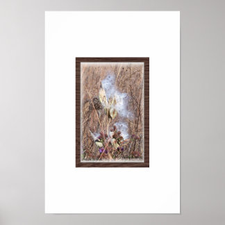 Milkweed Pod i Blow Poster
