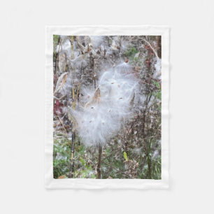 Milkweed Seeds och Silke Fleecefilt