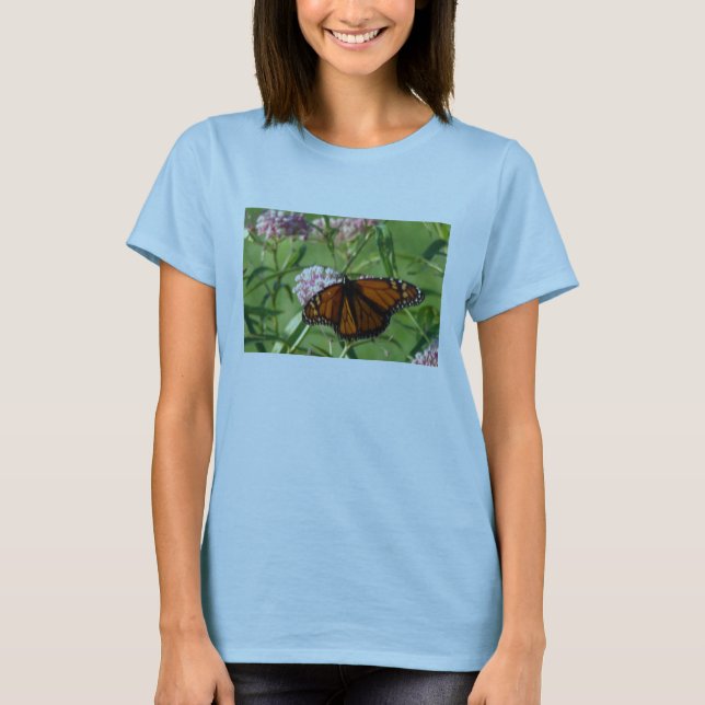 Milkweedblommar och Monach T-shirt (Framsida)