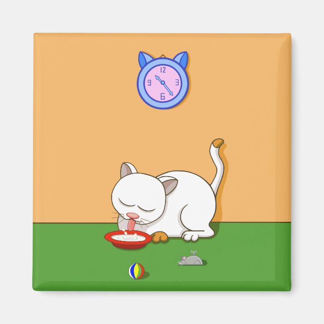 Milky Cat Magnet (Framsidan)