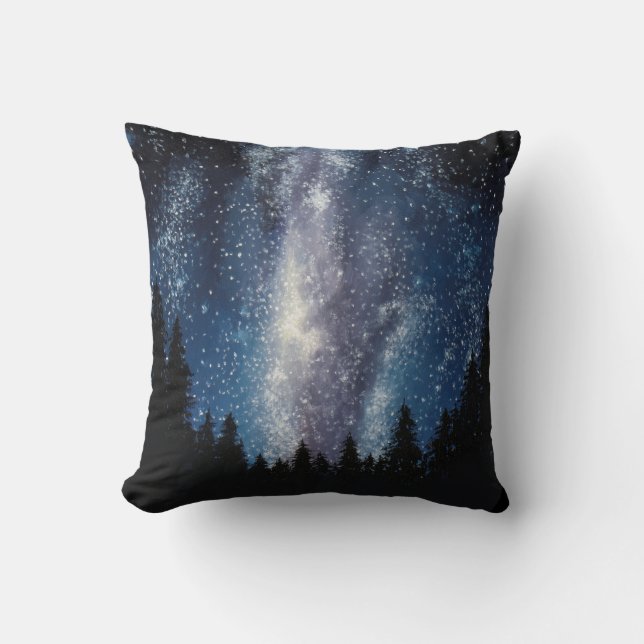 Milky galaxmålning kudder långt kudde (Framsida)
