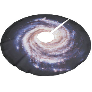 Milky långt galax julgransmatta borstad polyester