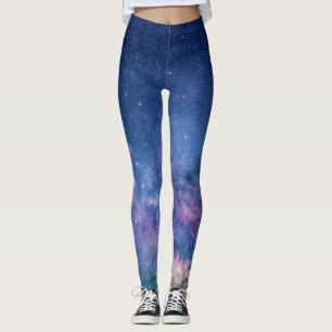Milky långt galax leggings