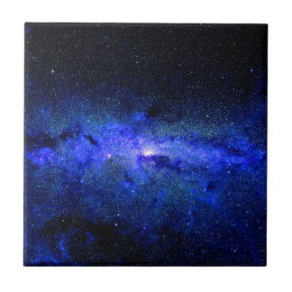 Milky långt galaxutrymmefoto kakelplatta