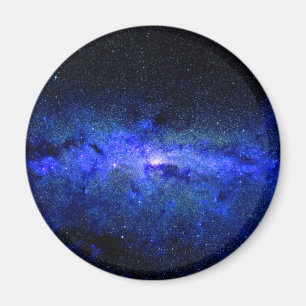Milky långt galaxutrymmefoto magnet