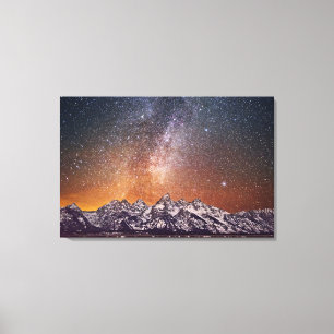 Milky långt över storslagna Teton Canvastryck
