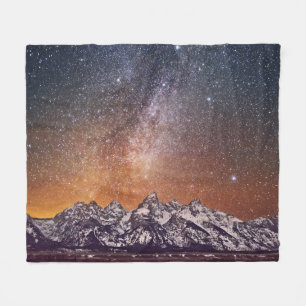 Milky långt över storslagna Teton Fleecefilt