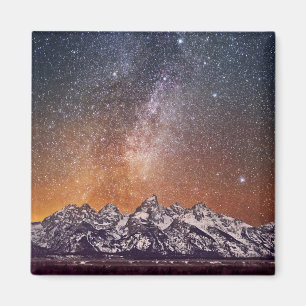 Milky långt över storslagna Teton Magnet