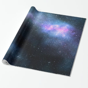 Milky slående in papper långt för galax presentpapper