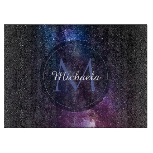 Milky way bright colors personalizable monogram (Framsidan)