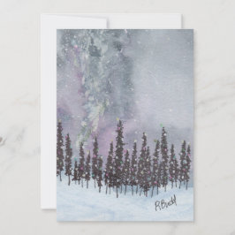Milky Way Christmas Flat Card Julkort