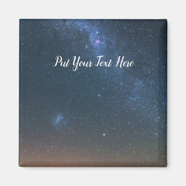 Milky Way Galaxy Background | Night Himlar Stars Magnet (Framsidan)
