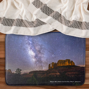 Milky Way Galaxy Over Cathedral Sten, Arizona Badrumsmatta