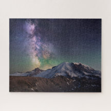 Milky Way Galaxy over Mount Rainier