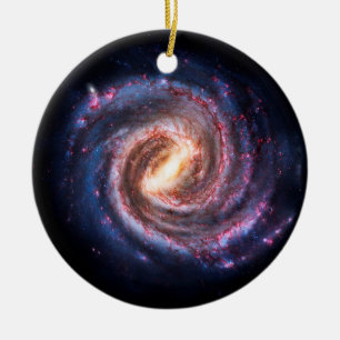 Milky Way Galaxy - Rymden Julgransprydnad Keramik