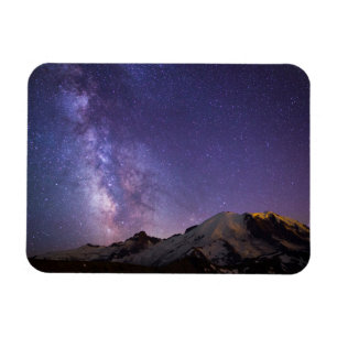 Milky Way & Mt. Rainier Washington Magnet