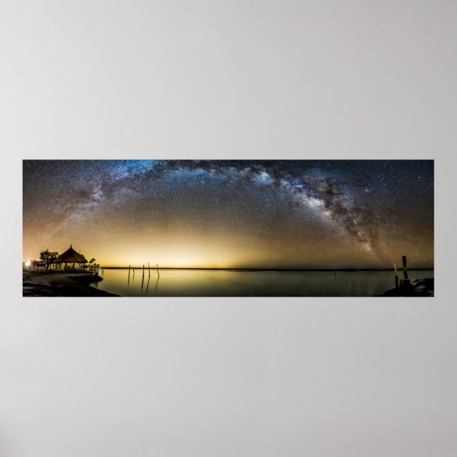 Milky Way över Florida Bay Poster (Framsidan)