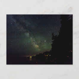 Milky Way över Gouldsboro Bay, Maine Vykort
