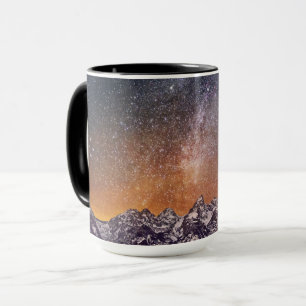 Milky Way över Grand Teton Mugg