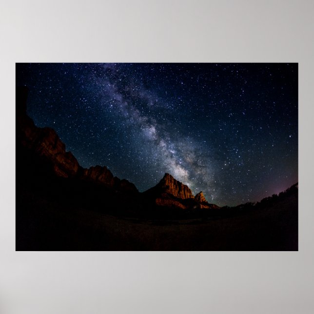 Milky Way over Watchman Poster (Framsidan)