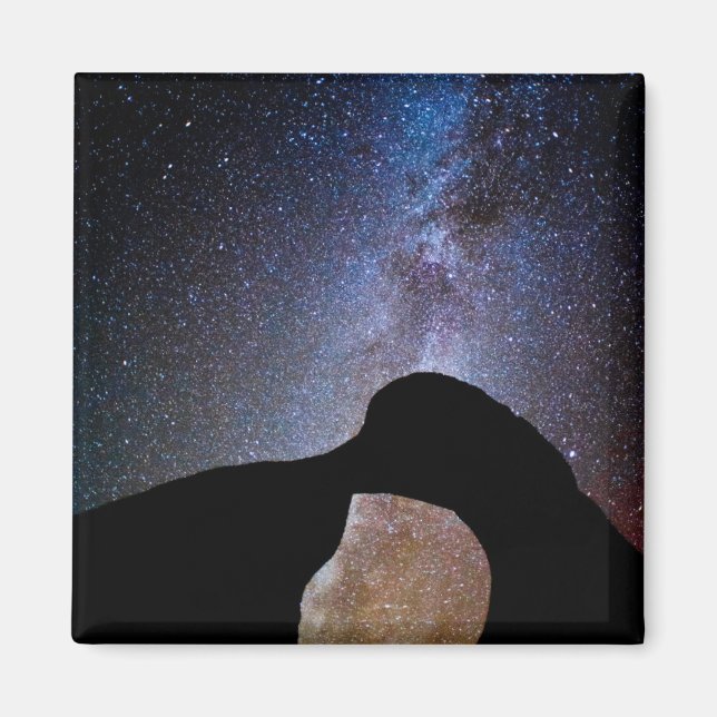 Milky way på natten, Kalifornien Magnet (Framsidan)
