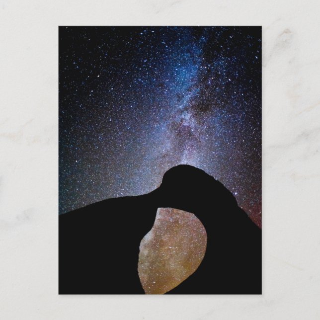 Milky way på natten, Kalifornien Vykort (Framsida)