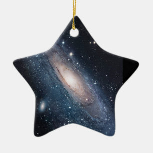 Milky Way Stars Andromeda Galaxy Universe Trendig Julgransprydnad Keramik