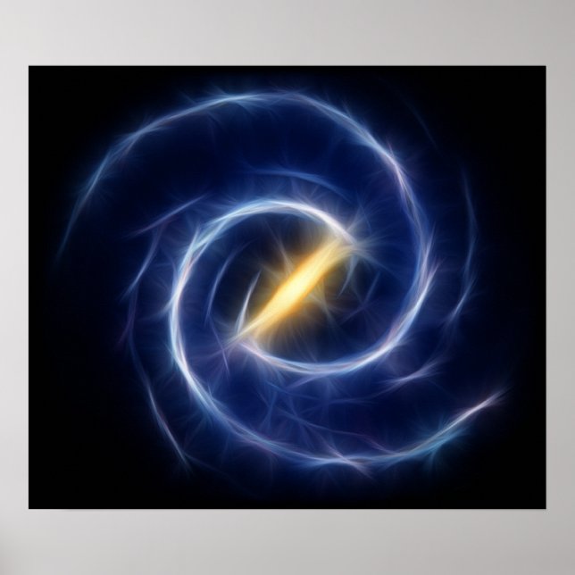 Milky Way Stars Spiral Galaxy Poster (Framsidan)