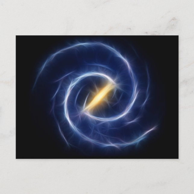 Milky Way Stars Spiral Galaxy Vykort (Framsida)