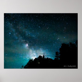 Milky Way stigning över Hammond Bay Poster