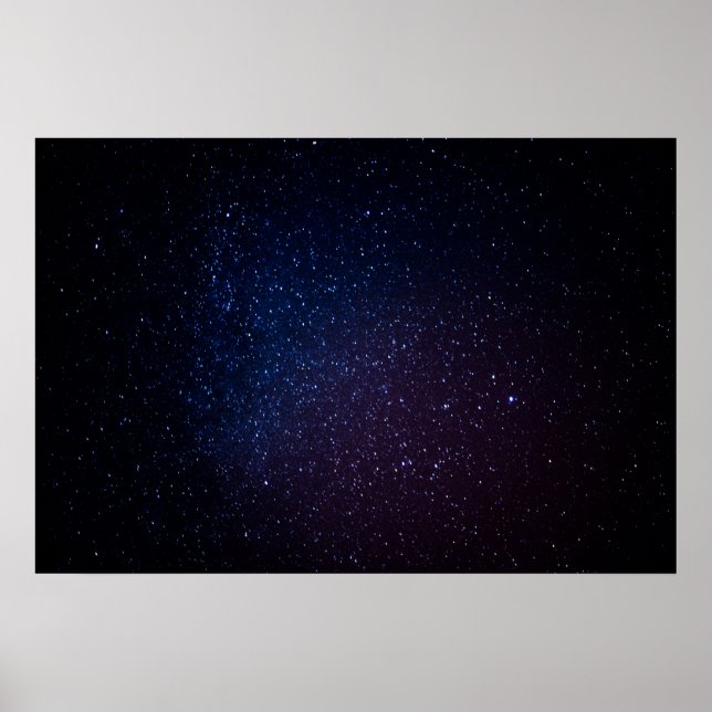 Milky Way-stjärnor natt himlar Poster (Framsidan)