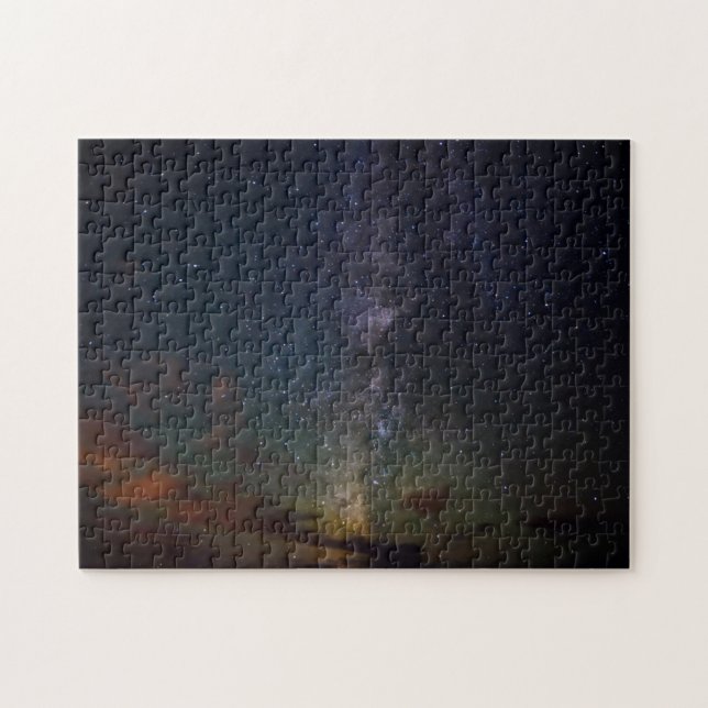 Milky Way | Strängar på natten Pussel (Horisontell)
