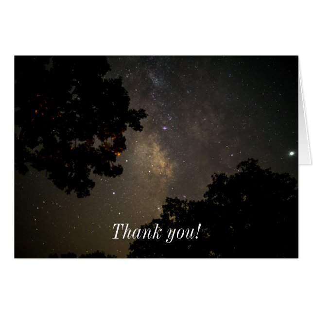 Milky Way Träd OBS Kort (Framsidan Horizontal)