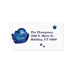 Milkyway Nights/Returetiketters Adressetikett